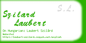 szilard laubert business card